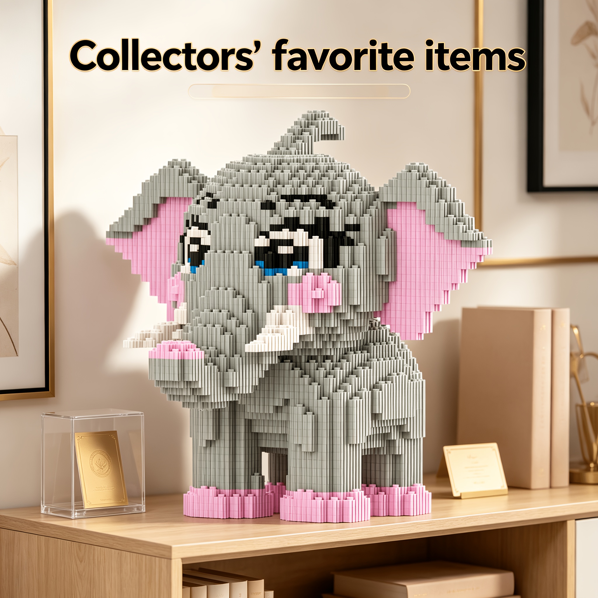 Cute Elephant 3D Educational Building Block Ornament